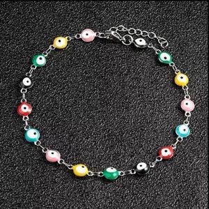 Evil Eye Anklet/Bracelet - Stainless Steel